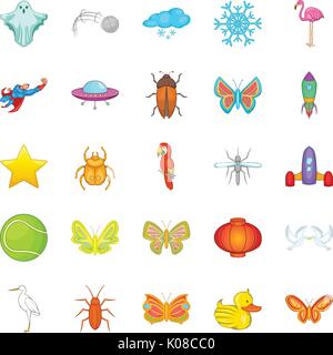 Flank icons set, cartoon style Stock Vector Image & Art - Alamy