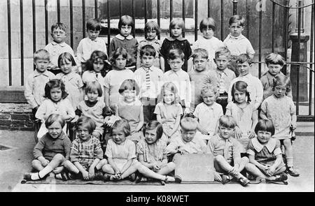 Group photo, Marylebone schoolchildren, London Stock Photo
