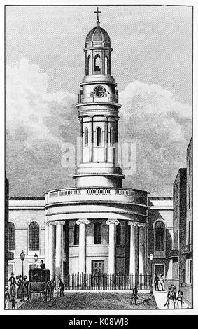 St Mary's Church, Wyndham Place, London Stock Photo