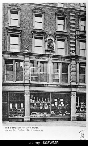 Holles Street, London, birthplace of Lord Byron Stock Photo