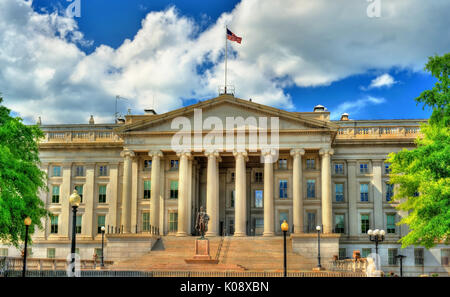 US Treasury Department building in Washington, DC Stock Photo