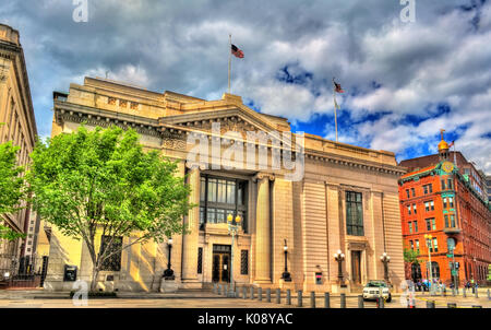 American Security and Trust Company Building, a Neoclassical bank office in Washington, D.C. Stock Photo