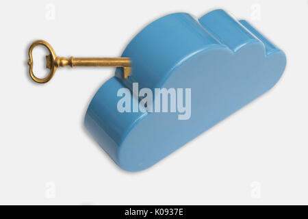 Cloud storage concept for data protection and online security Stock Photo