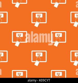 Online shopping pattern seamless Stock Vector