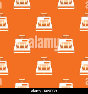 Cash register pattern seamless Stock Vector