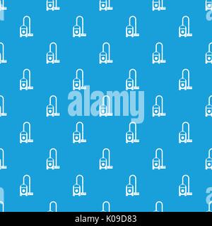 Vacuum cleaner pattern seamless blue Stock Vector