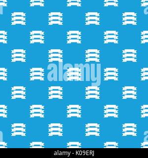 Three ribbons pattern seamless blue Stock Vector