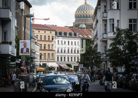 Berlin, Germany , August 19 The election campaign in Berlin ahead of Germany's parliamentary elections scheduled for September 24,2017 Stock Photo