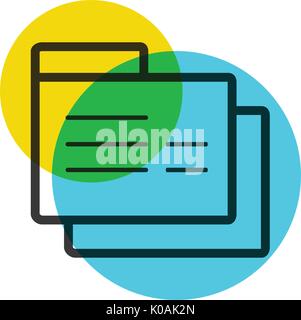 Folders icons color mark Stock Vector
