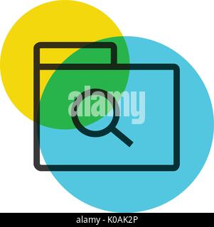 Folders icons color mark Stock Vector