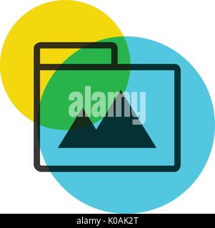 Folders icons color mark Stock Vector