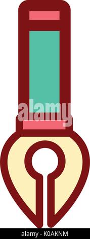pen tool Stationery Office icon cartoon Stock Vector