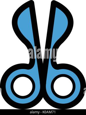 Scissors icon cartoon Stock Vector