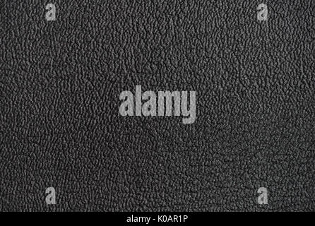 Black leather texture as background Stock Photo