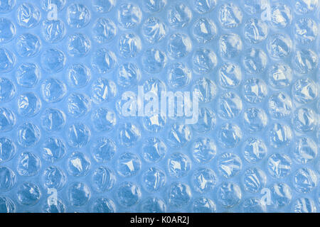 Bubble wrap texture toned in blue Stock Photo