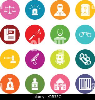 Safety icons many colors set Stock Vector Image & Art - Alamy