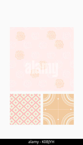 Consecutive abstract geometric square patterns, wrapper background ...