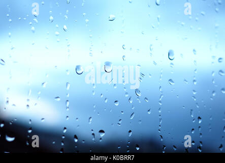 Raindrops on a window Stock Photo