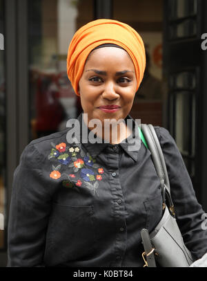 Nadiya Hussain seen at the BBC Studios in London, 21st July 2017 Stock Photo