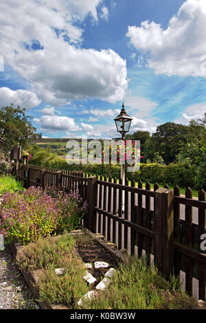 Oakworth Station on the Keighley & Worth Valley Railway line in West Yorkshire. The main location used in the 1970 film The Railway Children. Stock Photo