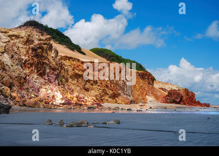 Colored Cliffs, Ponta Grossa, canoa Quebrada, brazil Stock Photo