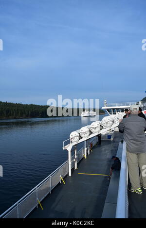 The MV Spirit of Vancouver Island provides ferry service linking the cities of Vancouver and Victoria. Stock Photo