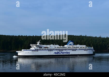 The MV Spirit of Vancouver Island provides ferry service linking the cities of Vancouver and Victoria. Stock Photo