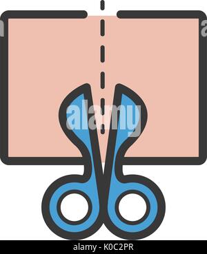 Scissors icon cartoon Stock Vector