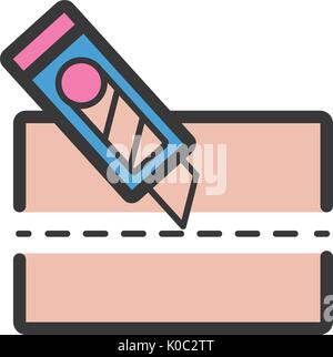Cutter icon cartoon style Stock Vector