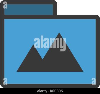 Folders icons cartoon style Stock Vector