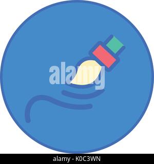 painting Stationery Office tool icon blue button Stock Vector