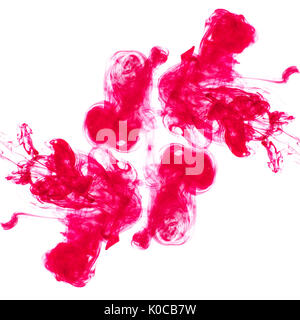 Colorful acrylic ink in water. Stock Photo