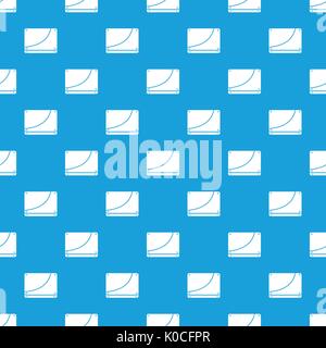 Database pattern seamless blue Stock Vector
