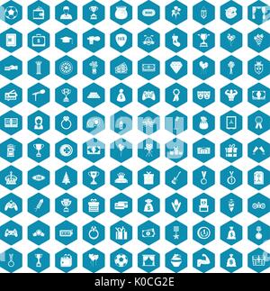 100 premium icons sapphirine violet Stock Vector
