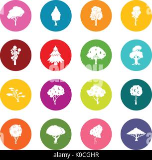 TREES WITH AUTUMN COLORS, ISOLATED DRAWING Stock Vector Image & Art - Alamy