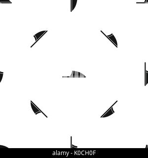 Slippers pattern seamless black Stock Vector