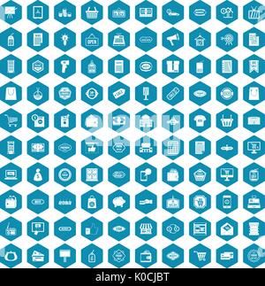 100 sale icons sapphirine violet Stock Vector