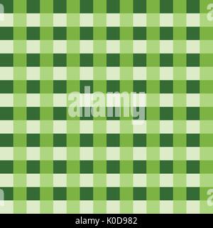 Light green tablecloth Vector. Traditional tablecloth pattern Vector. Light green color square pattern Vector. Geometrical simple square pattern. Stock Vector