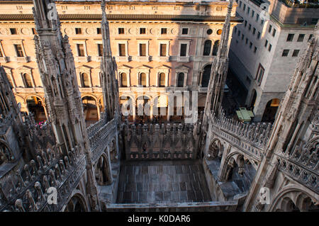 A view from the Duomo's spires (Milan, Lombardy, Italy) Stock Photo
