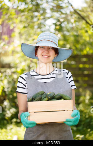Photo of smiling brunette agronomist Stock Photo