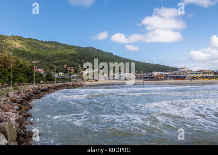 Beach of Barra da Lagoa area of Lagoa da Conceicao - Florianopolis, Santa Catarina, Brazil Stock Photo