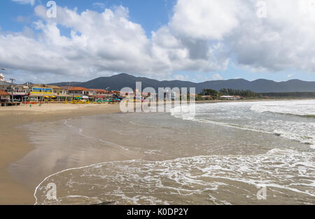 Beach of Barra da Lagoa area of Lagoa da Conceicao - Florianopolis, Santa Catarina, Brazil Stock Photo