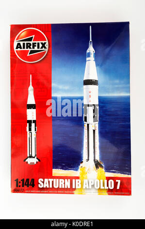 Airfix 1:144 scale Saturn Apollo 7 model Stock Photo