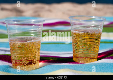 Glasses of "raki" in restaurants, Albania, Durres, wine and singing Stock Photo