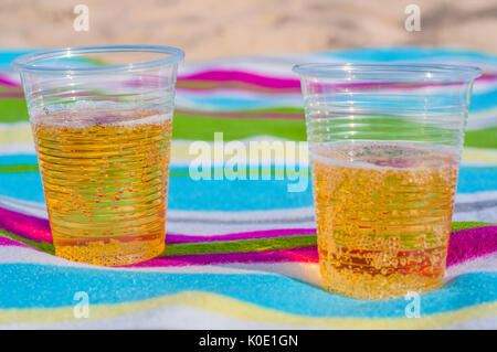 Glasses of "raki" in restaurants, Albania, Durres, wine and singing Stock Photo