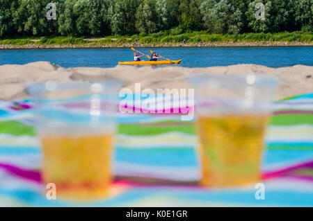 Glasses of "raki" in restaurants, Albania, Durres, wine and singing Stock Photo