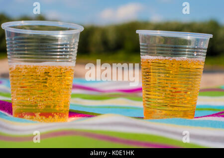 Glasses of "raki" in restaurants, Albania, Durres, wine and singing Stock Photo