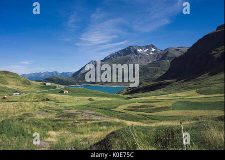 Mount Cenis Lake in Savoy, on the plateau of Mont-Cenis, near the French-Italian border Stock Photo