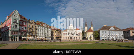 Union Square (Piata Unirii), Timisoara, Romania Stock Photo