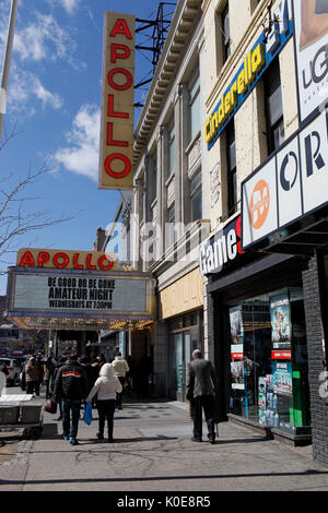 The world famous Apollo Theatre in Harlem, New York City, United States of America, North America Stock Photo